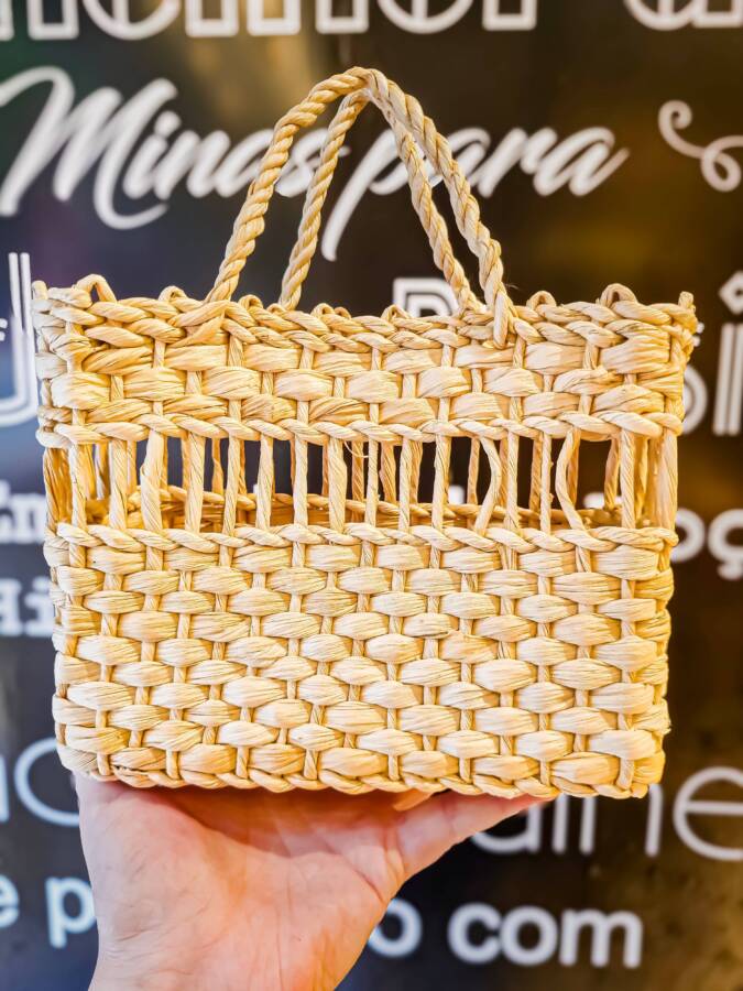 Bolsa de Palha Média Artesanal