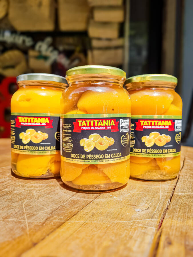Doce de Pêssego em Calda Tatitânia – 550g