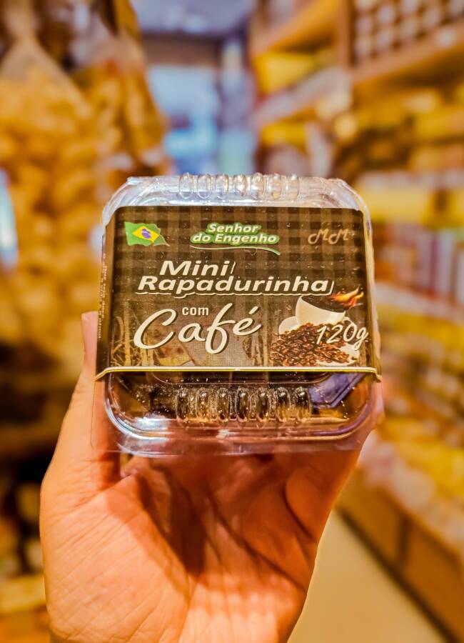 Mini Rapadurinha Sabor Café Engenho Santa Fé – 120g - Imagem 3