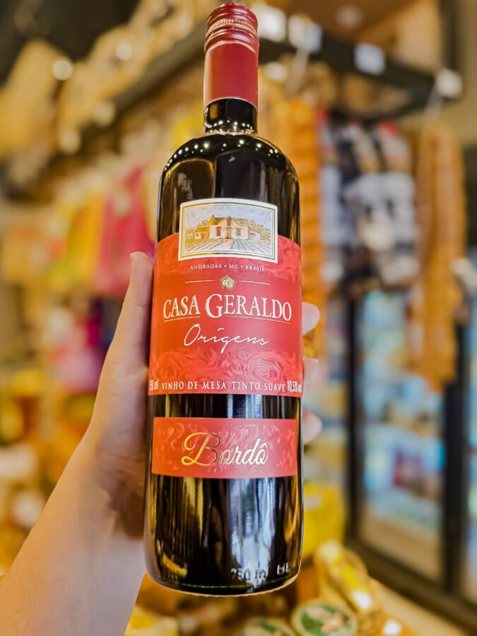 Vinho de Mesa Tinto Suave Bordô Origens Casa Geraldo – 750ml