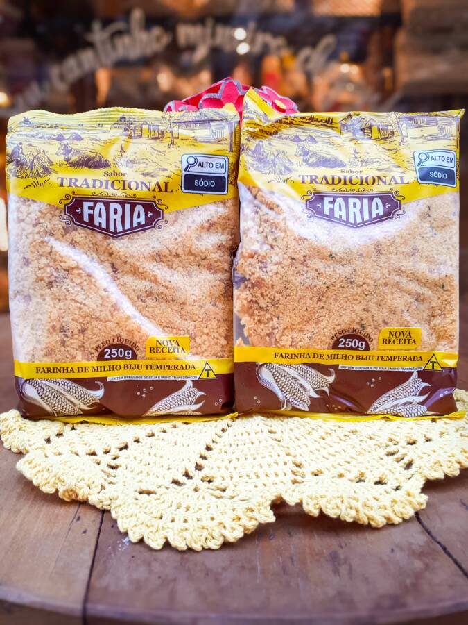 Farinha de Milho Biju Temperada Faria – 250g