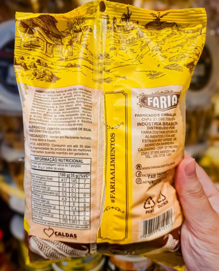 Farinha de Milho Biju Temperada Faria – 250g - Imagem 3